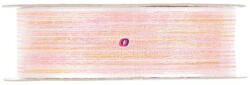 Decoration & Design Szalag csíkos textil 25mmx15m fehér, narancs (PV3814M03)