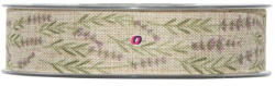 Decoration & Design Szalag levendulás textil 25mmx20m natúr (PV4123M52)