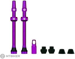 Muc-Off Tubeless Presta Valve KIT cső nélküli szelepek, gömbcsap 80 mm, lila