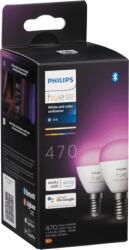 Philips Hue LED Luster E14 RGB LED Okos izzó 2db (49128100)