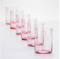 Výrobce po 1 ks Készlet 6x üveg 200 ml piros átlátszó KK00799 (KK00799)