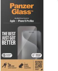 Panzer UWF védőüveg applikátorral Apple iPhone 15 Pro Max számára, fekete (2812)