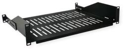 VALUE Polc 19" fix 485 x 350mm, max 25kg, 2U, fekete 26.99. 0406-5 (26.99.0406-5)