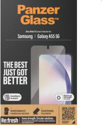 Panzer Re: fresh UWF védőüveg aplikátorral Samsung Galaxy A55 5G számára, fekete (7358)