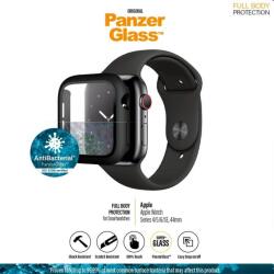 Panzer Temperált védőüveg tokkal PanzerGlass for Apple Watch SE/6/5/4 44 mm, Fekete (3641)