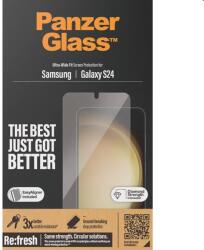 Panzer Re: fresh UWF védőüveg applikátorral Samsung Galaxy S24 számára, fekete (7350)