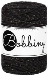 Bobbiny 3PLY Macramé Rope 1, 5 mm 100 m Golden Black Șnur (<![CDATA[TD-E077]]>)
