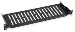 VALUE Polc 19" fix 485 x 150mm, max 10kg, 1U, fekete 26.99. 0400-5 (26.99.0400-5)
