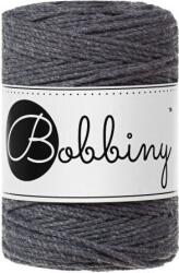 Bobbiny 3PLY Macramé Rope 1, 5 mm 100 m Charcoal Șnur (<![CDATA[TD-E007]]>)