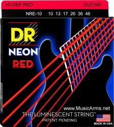 DR Strings NRE-10 Neon Corzi chitare electrice (NRE-10)