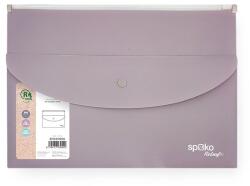 SPOKO Irattasak SPOKO ReLeaf PP A/4 cipzáras és A/5 patentos SoftTouch lila (S110441306) - tonerpiac
