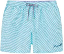 Faconnable Бански гащета Façonnable Cubic swimming shorts - Blue (Curacao Blue)