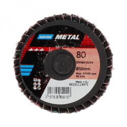 Norton Speedlok BDX R766 TR lamellás csiszolókorong Ø50mm P80, 10 db/csomag (CT219975) - praktikuskft