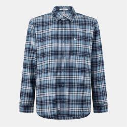 Jack Wills Men's Long-Sleeve Patterned Shirt - Navy