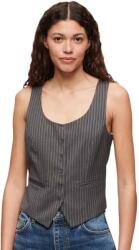 SUPERDRY Елек Superdry Satin Back waistcoat - Grey (Charcoal Pinstripe)