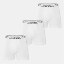 Jack Wills Мъжки боксерки Jack Wills JW Daundley Boxers 3 Pack Mens - White