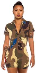 GRIMEY Glorified Camo short sleeve romper - Multicolor (Camo)