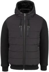 Firetrap Яке Firetrap Men's Sartorial Padded Quilted Long Sleeve Hybrid Jacket - Black