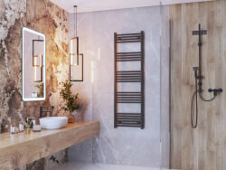 Gamma Erga Basic, fűtőelem 1600x500 mm, 643 W, fekete, ERG-LAV-BASIC-16050-BK (ERG-LAV-BASIC-16050-BK)