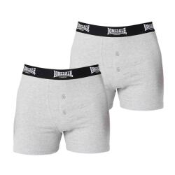 Lonsdale Мъжки боксерки Lonsdale 2 Pack Boxer Shorts Mens - Grey