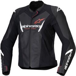 Alpinestars Stella Faster 3 női motoros bőrkabát fekete-fehér-fluo piros