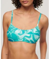 Superdry Print Bralette bikini top - Blue (Bali Blue Marble)