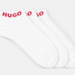 Hugo Чорапи Hugo Three Pack Logo Cuff Ankle Socks - White