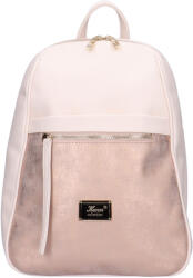 Karen Maks bézs-rose gold rostbőr női hátizsák (N-242-bezs-roze-koptatott)