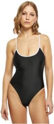 Urban Classics Бански костюм Urban classics Recycled Retro swimsuit - Black (Black / White)