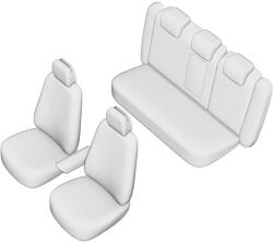 Umbrella Set Huse Scaun Umbrella Pentru Audi A-4 (B8) 2007-2016 (Bancheta Fractionata) Cu Tetiere Fata Partial Plastic. Tetiere Spate In Forma De L - uleideulei