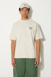 Drôle de Monsieur pamut póló Le T-Shirt Slogan bézs, férfi, nyomott mintás, PERM-TS203-CO002-MT - bézs XXL