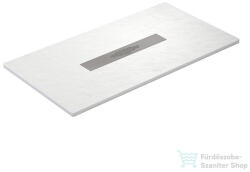 becrisa MURCIA 85x140 cm-es (A oldal x B oldal, lásd műszaki rajz) zuhanytálca palakő hatású felülettel, Blanco MUR06P85X140 (MUR06P85X140)