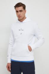 Ralph Lauren felső fehér, férfi, nyomott mintás, kapucnis - fehér S - answear - 38 490 Ft