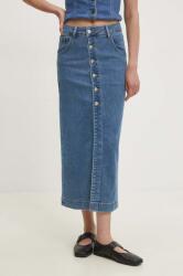 Answear. LAB farmer szoknya midi, egyenes - kék XS - answear - 10 990 Ft