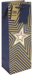 Eurowrap italtasak (12, 7x35, 5x9 cm) kraft, kék csillagos (5) (34966-4C)