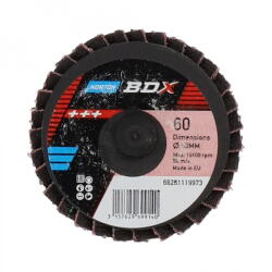 Norton Speedlok BDX R766 TR lamellás csiszolókorong Ø50mm P60, 10 db/csomag (CT219973)