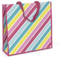 Eurowrap ajándéktasak PP (jumbo 45x45x20 cm) pink csíkos (5) (35558-23C)