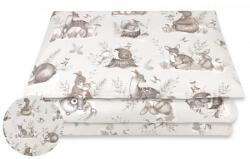 Baby Shop ágynemű huzat 90*120 cm - Erdei barátok bézs - babastar