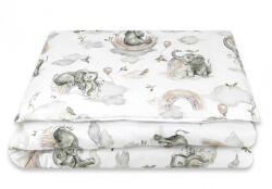  Baby Shop ágynemű huzat 90*120cm - szivárványos elefánt