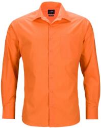 James & Nicholson (Daiber) Férfi hosszú ujjú ing JN642 - Narancssárga | L (1-JN642-1748316)