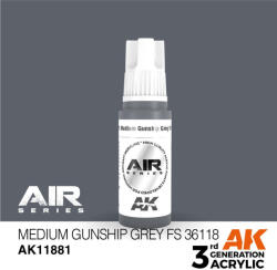 AK Interactive Közepes Gunship Grey FS 36118 17ml