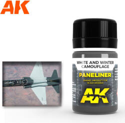 AK Interactive Paneliner fehér és téli álcázás 35ml