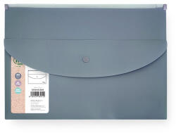 SPOKO Irattasak SPOKO ReLeaf PP A/5 cipzáras és DL patentos SoftTouch szürke (S110451206) - papir-bolt