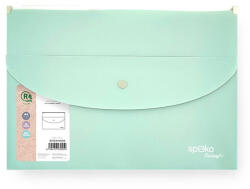 SPOKO Irattasak SPOKO ReLeaf PP A/4 cipzáras és A/5 patentos SoftTouch menta zöld (S110441406) - papir-bolt