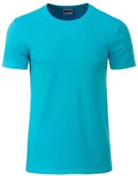 Daiber Tricou clasic pentru bărbați din bumbac organic 8008 - Turcoaz | XL (8008-1755308)