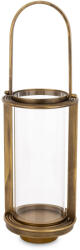 ART-POL Modern kerek bronzos fém függeszthető mécsestartó üvegbúrával 1db mécses számára 54x17, 5x17, 5cm (175631)