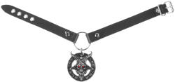 Leather & Steel Fashion Choker cu colier Baphomet - LSF9 02