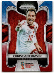 Panini 2018 Panini Prizm World Cup Prizms Red and Blue Wave #266 Christian Eriksen