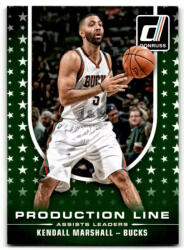Panini 2014-15 Donruss Production Line Assists #2 Kendall Marshall