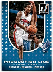 Panini 2014-15 Donruss Production Line Assists #7 Brandon Jennings